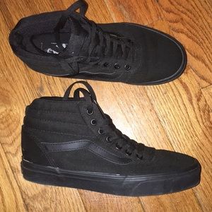 Black high top vans
